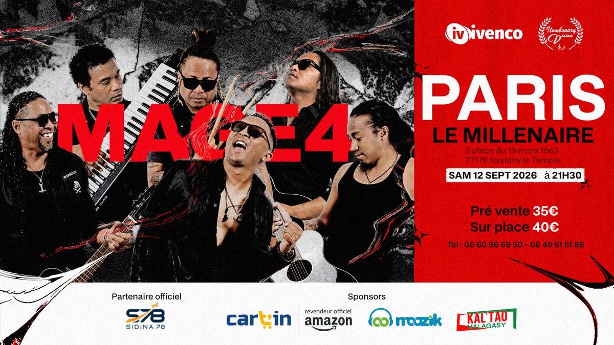 Affiche du concert Mage 4 — Le Millénaire, Savigny-le-Temple, Samedi 12 septembre 2026 à 21h30